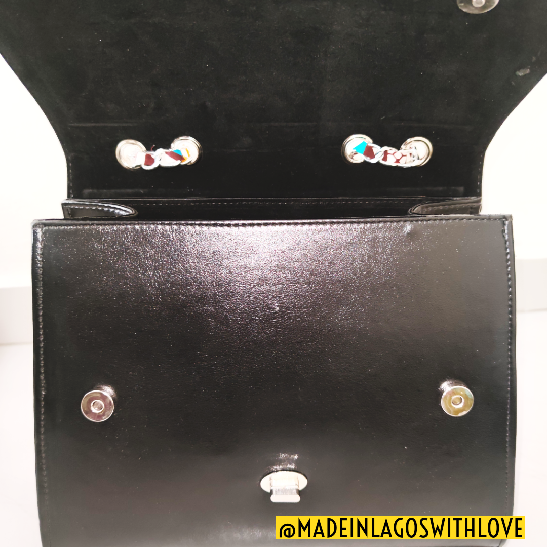Merian Ankara + Vegan Leather Midi Handbag