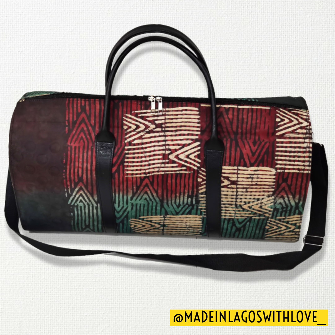 Kuramno Brocade Batik Duffel Bag – Made In Lagos With Love