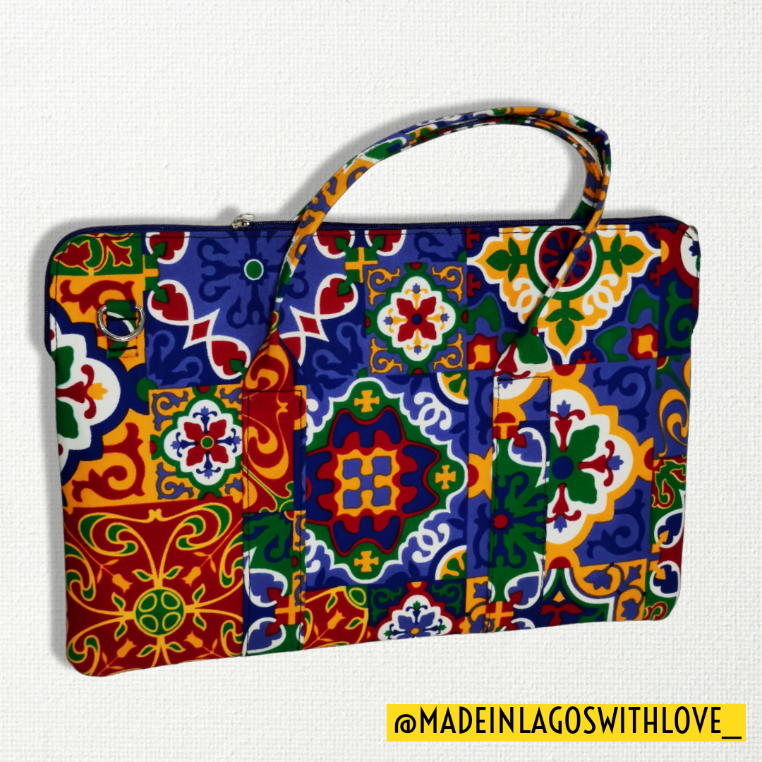 Surulere Ankara Laptop Bag