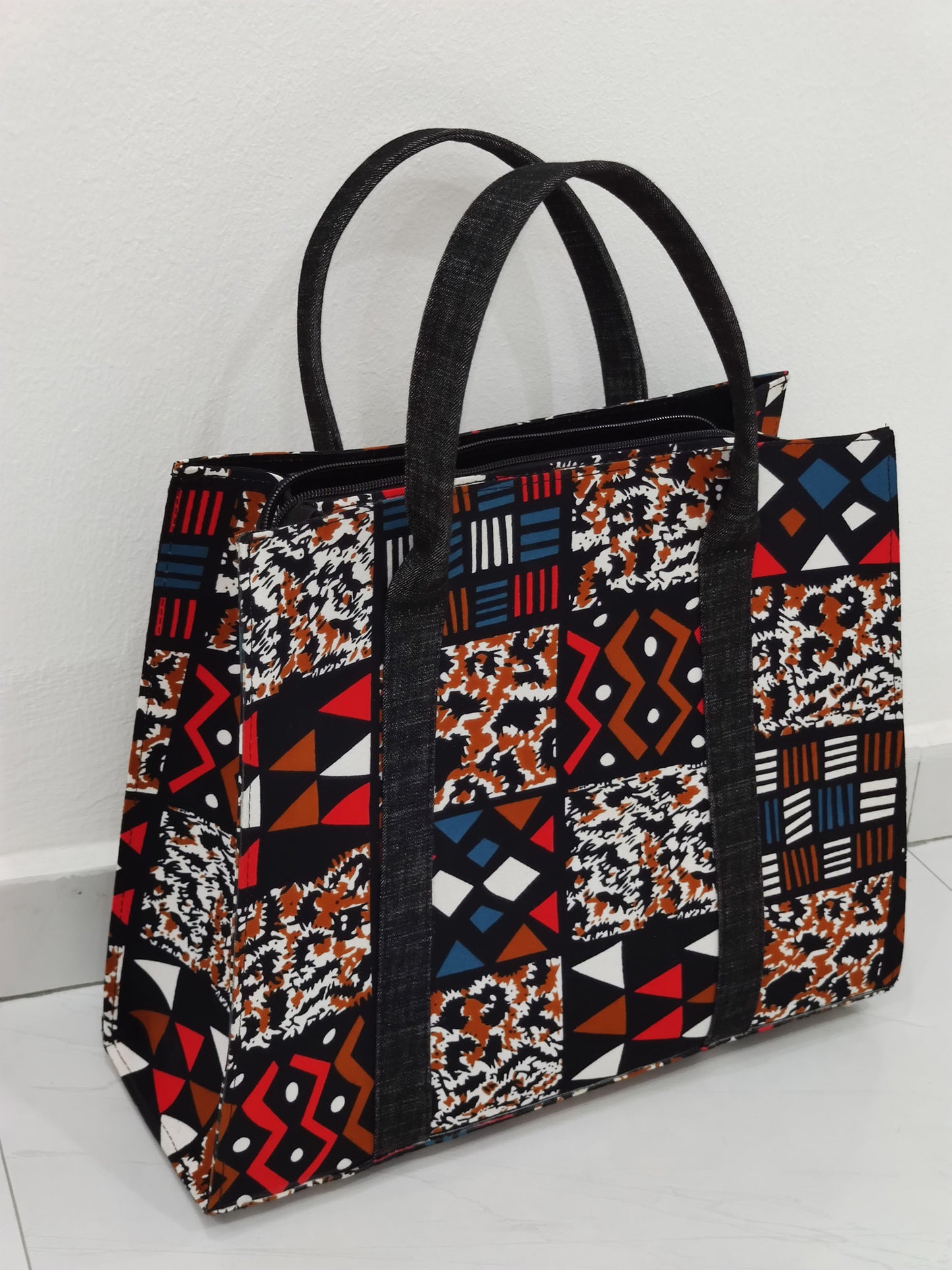 Badagry Ankara Tote - Large