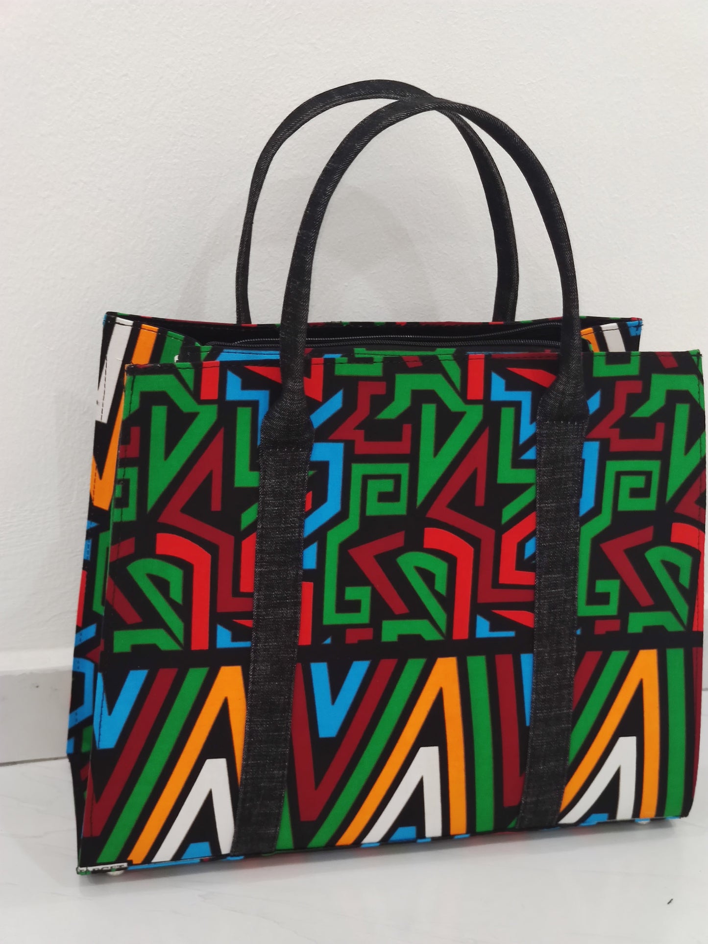 Badagry Ankara Tote - Large