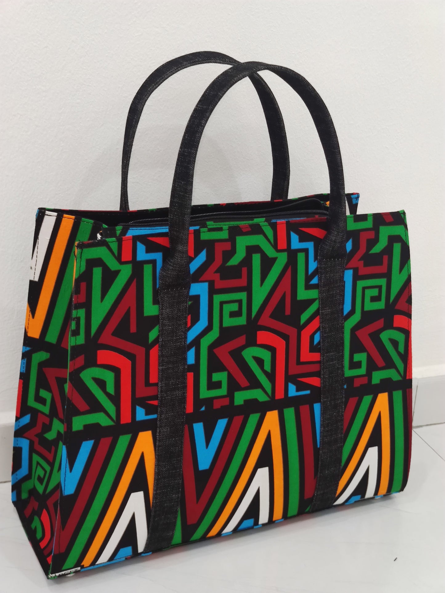 Badagry Ankara Tote - Large