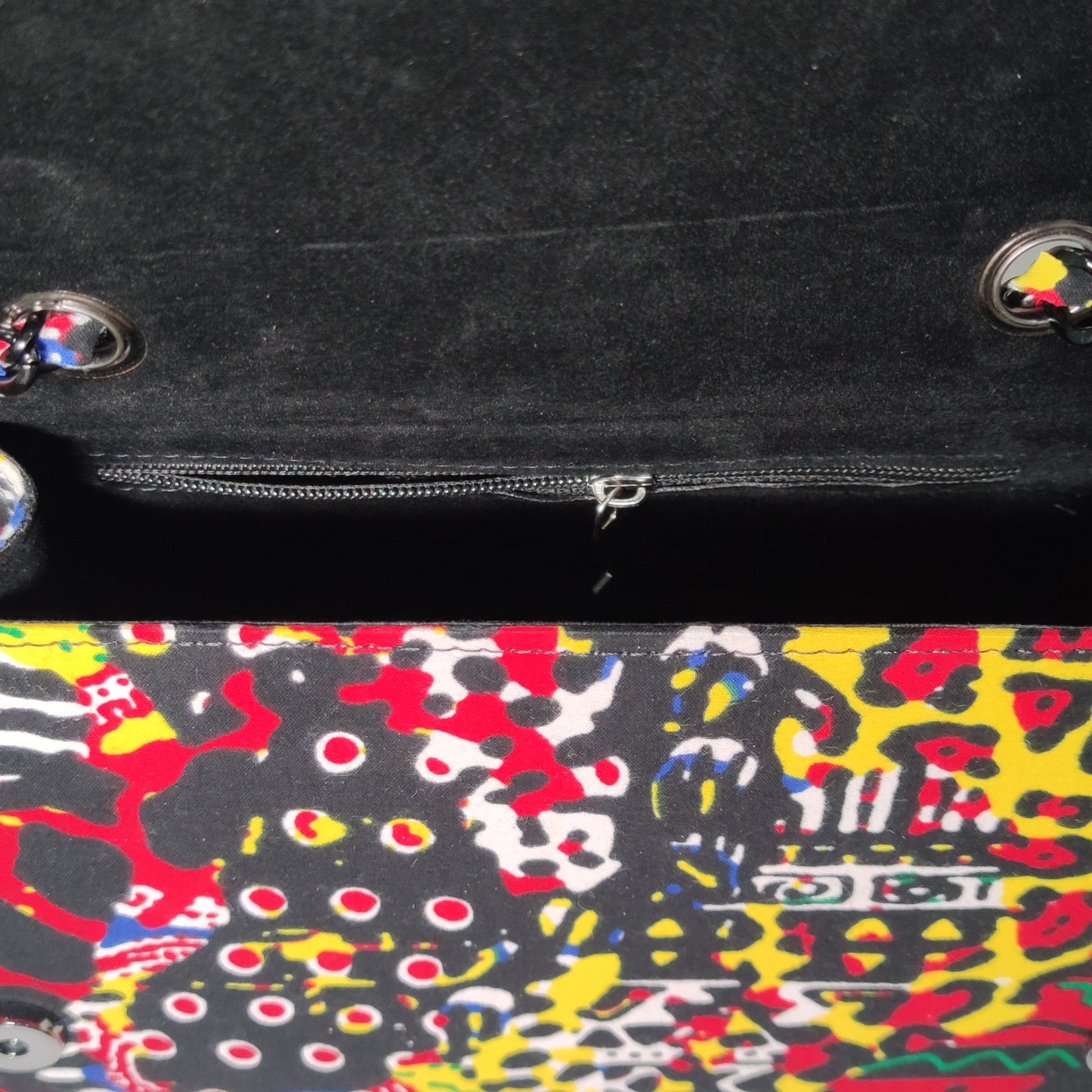 Lagos Midi Ankara Flap Bag