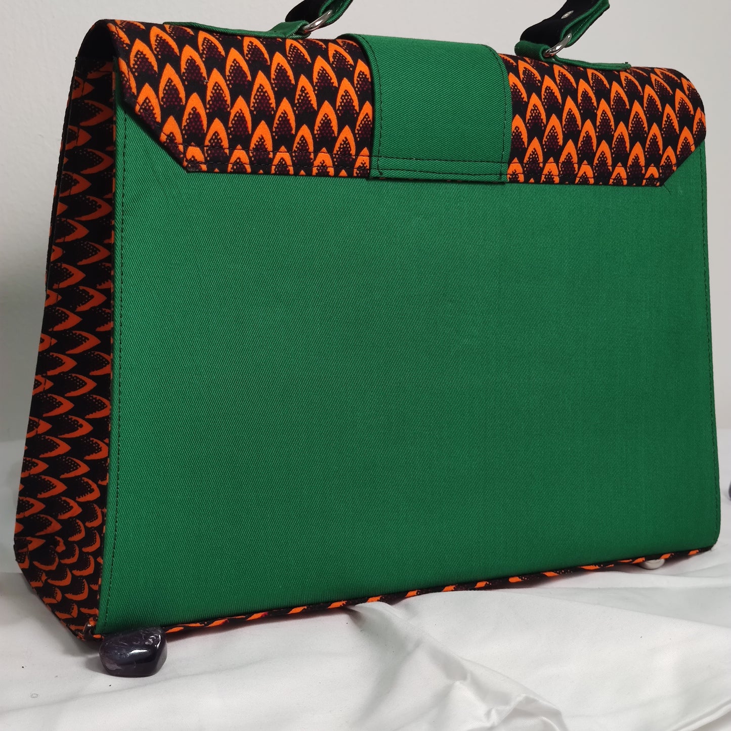 Agege Ankara Breifcase Handbag - Midi