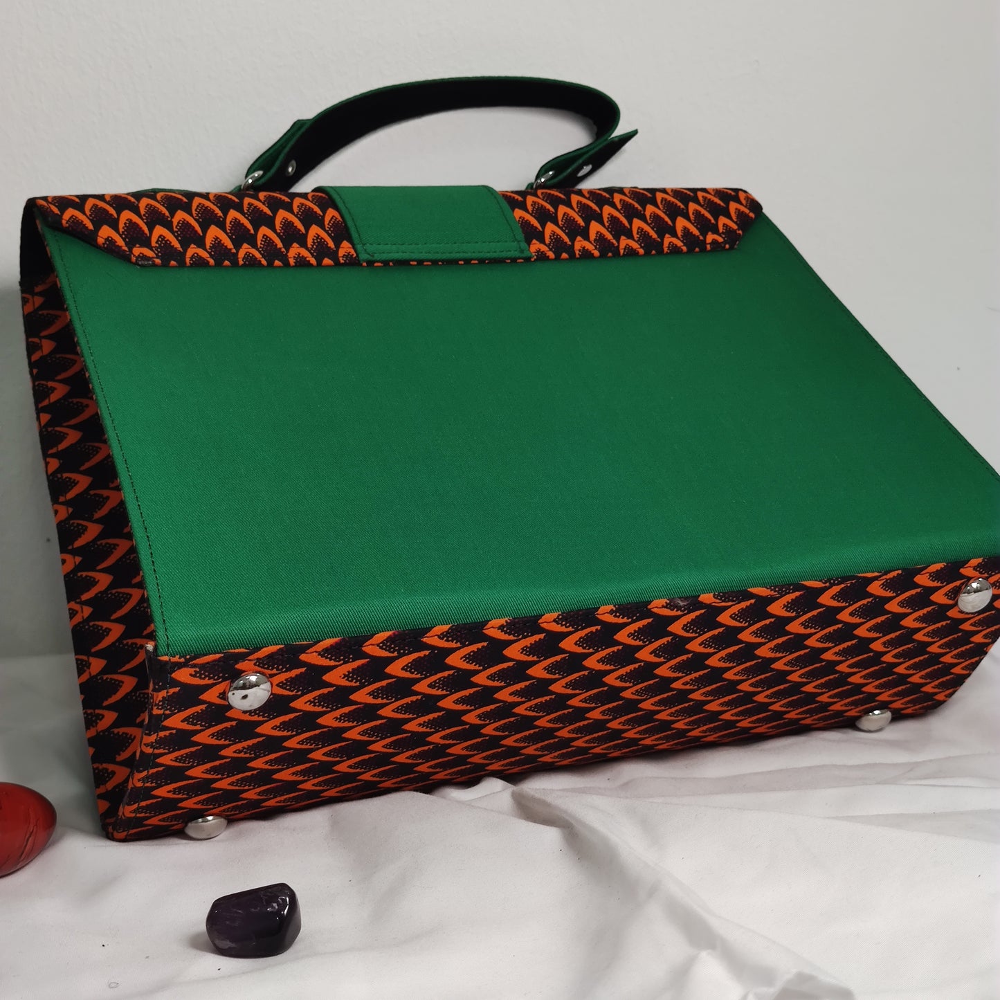 Agege Ankara Breifcase Handbag - Midi