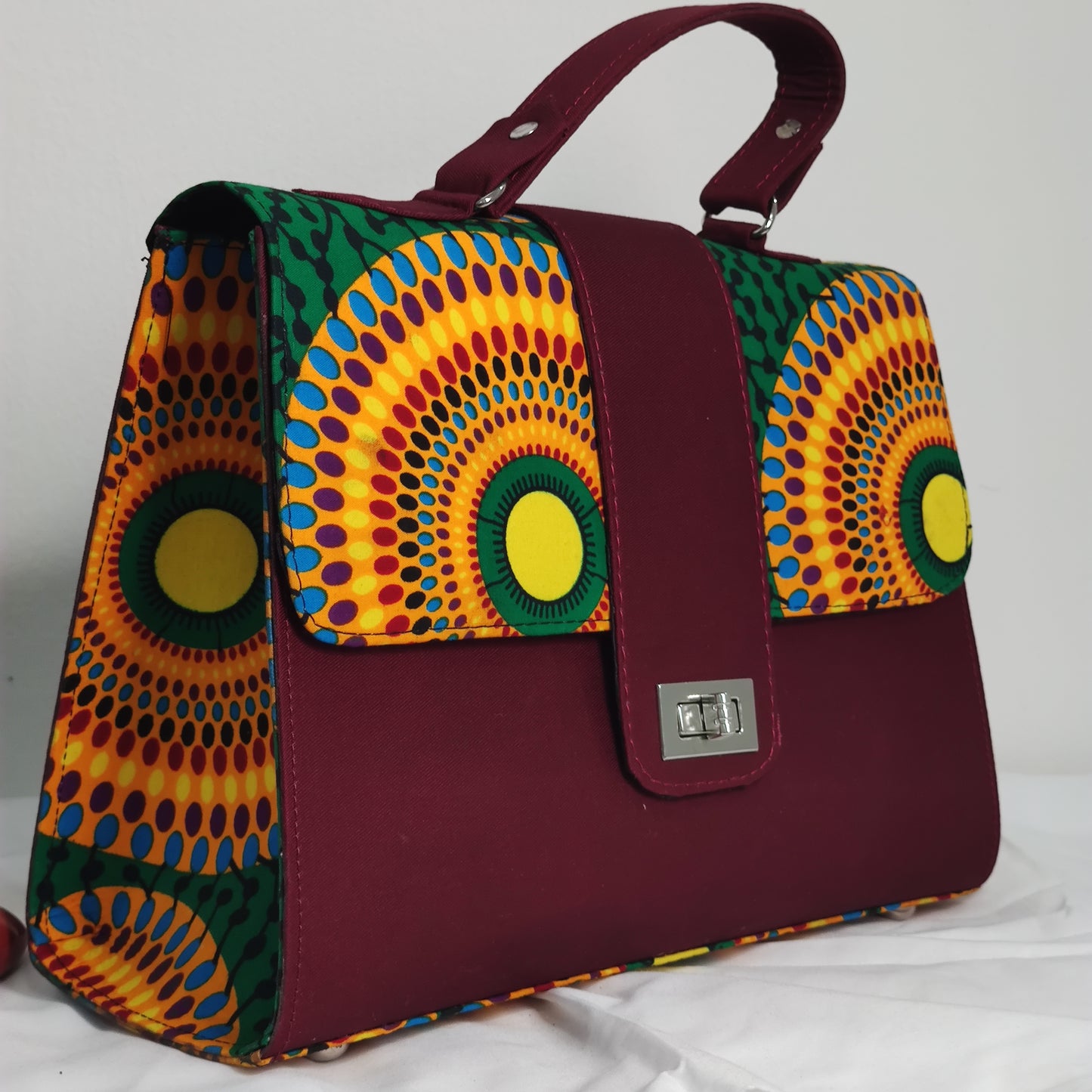 Agege Ankara Breifcase Handbag - Midi