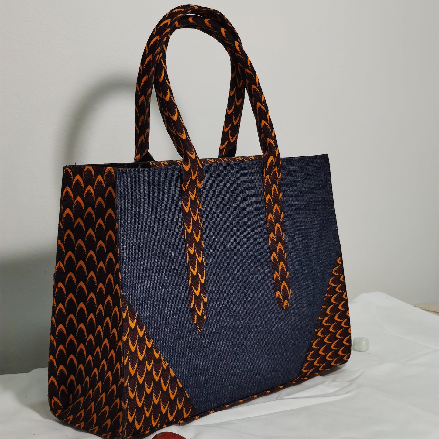 Oko Ankara + Denim Tote - Midi