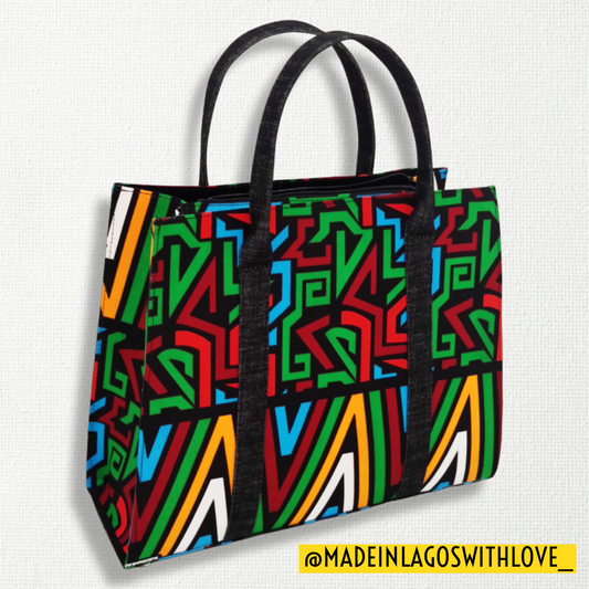 Badagry Ankara Tote - Large
