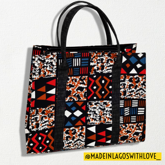 Badagry Ankara Tote - Large