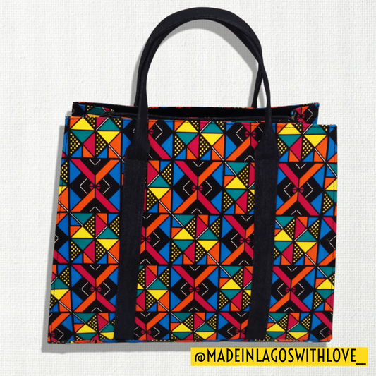 Badagry Ankara Tote - Large