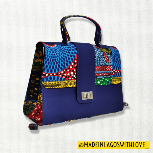 Agege Ankara Breifcase Handbag - Midi