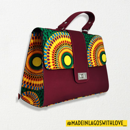 Agege Ankara Breifcase Handbag - Midi