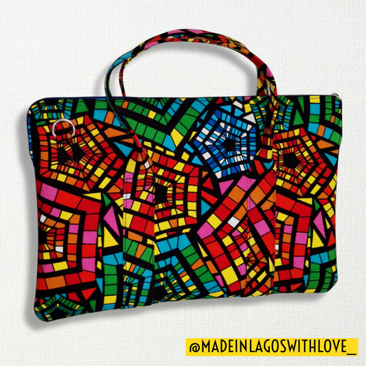Surulere Ankara Laptop Bag