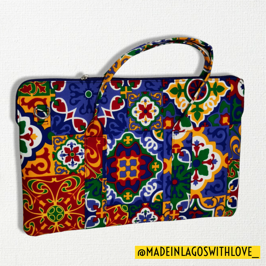 Surulere Ankara Laptop Bag