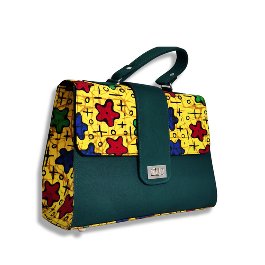 Agege Ankara Breifcase Handbag - Midi