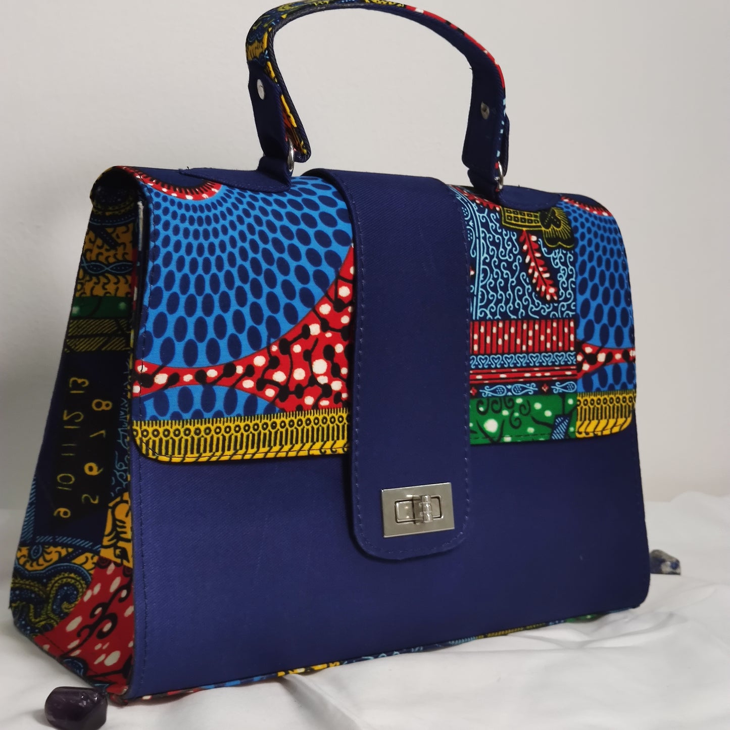 Agege Ankara Breifcase Handbag - Midi