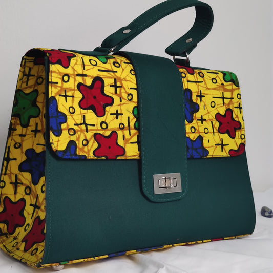 Agege Ankara Breifcase Handbag - Midi