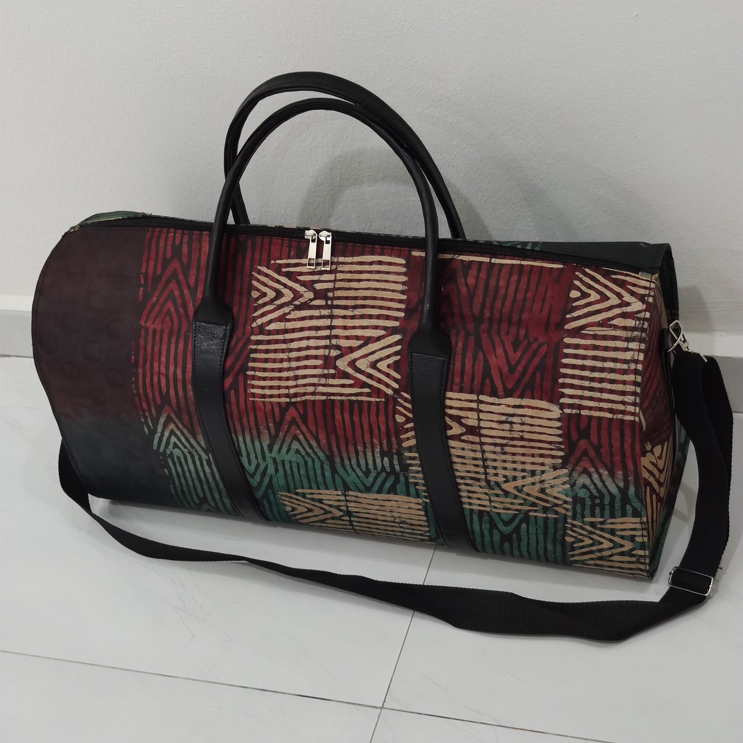 Kuramno Brocade Batik Duffel Bag