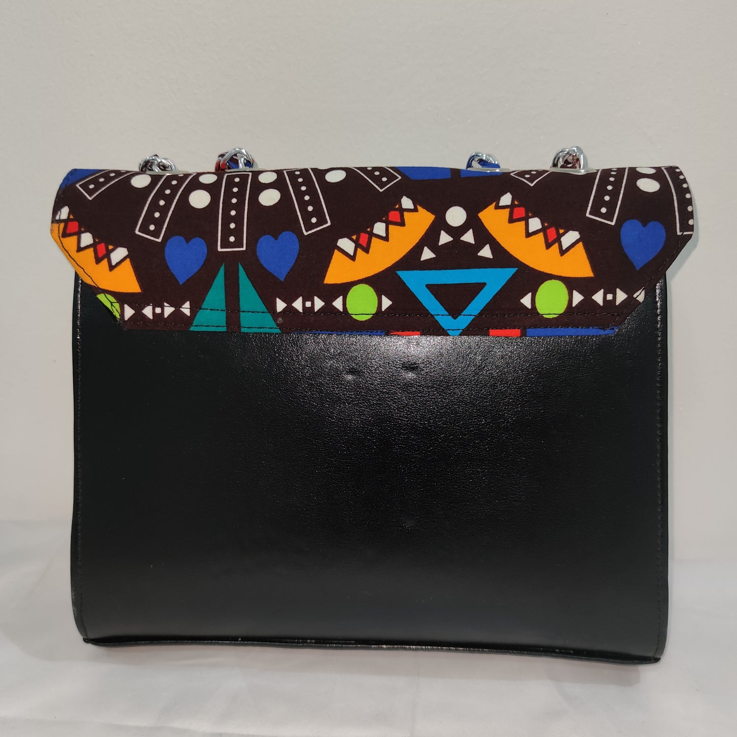 Merian Ankara + Vegan Leather Midi Handbag